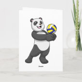 Panda as Volleyball player with Volleyball Kaart (Achterkant)