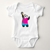 Panda as Volleyball player with Volleyball Romper (Voorkant)