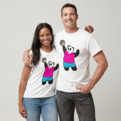 Panda as Volleyball player with Volleyball T-shirt (Unisex)