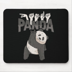Panda Asl Handgebaar Doof Gehoorverlies Bewustzijn Muismat