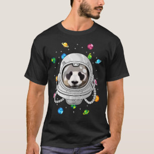 Panda Astronaut Animal Deep in Space Cosmic Univer T-shirt
