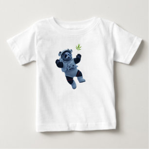 Panda Astronaut Drijvend in Ruimtestation