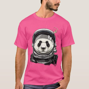 Panda Astronaut Space Exploration Astronomy Lover T-shirt