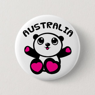 Panda Australia Ronde Button 5,7 Cm