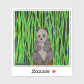 Panda - Autocollant (Feuille)