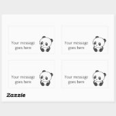 Panda autocollants personnalisés (Feuille)