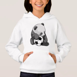 Panda avec balle de football