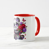 Panda avec mug fleur (Devant droit)