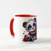 Panda avec mug fleur (Devant gauche)