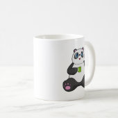 Panda avec tasse de café (Devant droit)