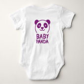Panda Baby Body Romper (Achterkant)