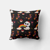 Panda Baby Cupcakes regenbogen kawaii Persoonlijk Kussen (Achterkant)