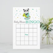 Panda baby shower carte de bingo (Debout devant)