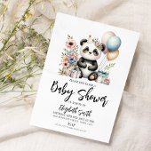 Panda Baby shower Kaart