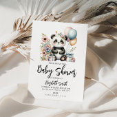 Panda Baby shower Kaart