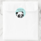 Panda Baby shower Ronde Sticker (Tas)