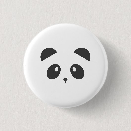 Panda badge ronde button 3,2 cm (Voorkant)