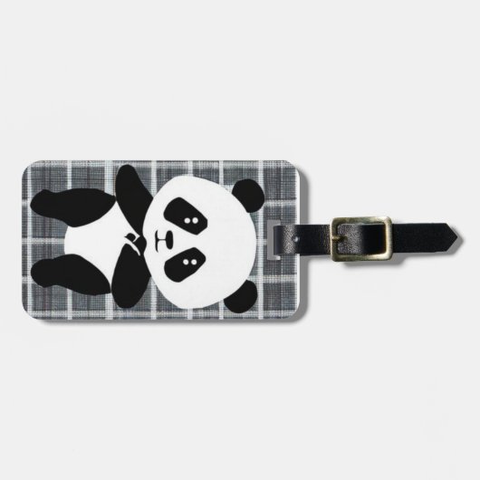 Panda Bagage Tage Bagagelabel (Voorkant horizontaal)