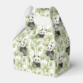 Panda bamboe gunst box bedankdoosjes (Achterkant)