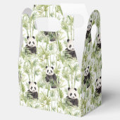 Panda bamboe gunst box bedankdoosjes (Geopend)