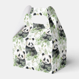 Panda bamboe gunst box bedankdoosjes