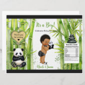 Panda Bamboe Thema Baby Boy Chip Bag (Voorkant / Achterkant)