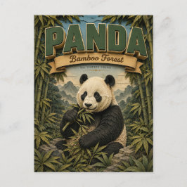 Panda Bamboebos POPCUT Briefkaart