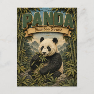 Panda Bamboebos POPCUT Briefkaart