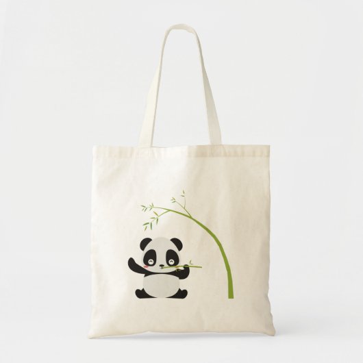 Panda Bamboo Cute Design Canvas tassen (Voorkant)