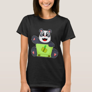 Panda Bamboo Laptop T-shirt