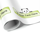Panda Banner Cadeaupapier (Rol Hoek)