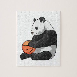 Panda Basketball speler Basketball Legpuzzel