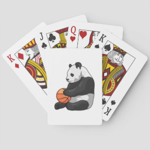 Panda Basketball speler Basketball Pokerkaarten