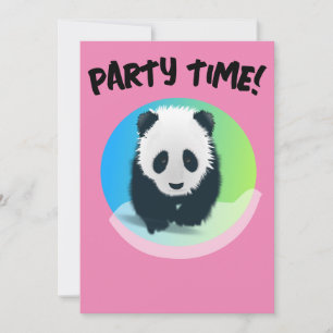 PANDA BEAR ANNIVERSAIRE PARTI INVITATIONS PERSONNA