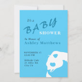 Panda Bear Baby Boy Shower Invitation (Devant)