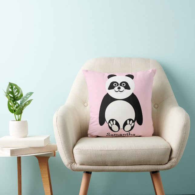 Panda Bear Design Personalised Kussen (Stoel)