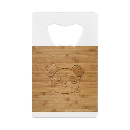 Panda Bear en Bambou sculpté (Dos)