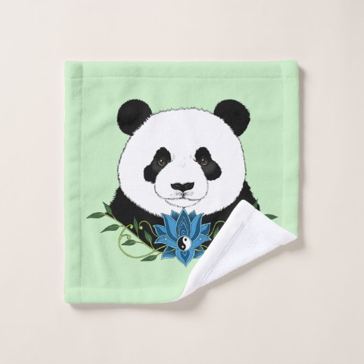 Panda Bear Lotus (Gant de toilette)
