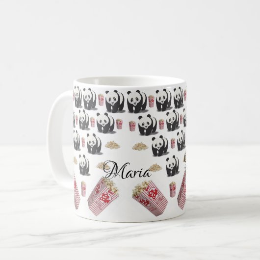 Panda Bear Popcorn Mug (Devant gauche)
