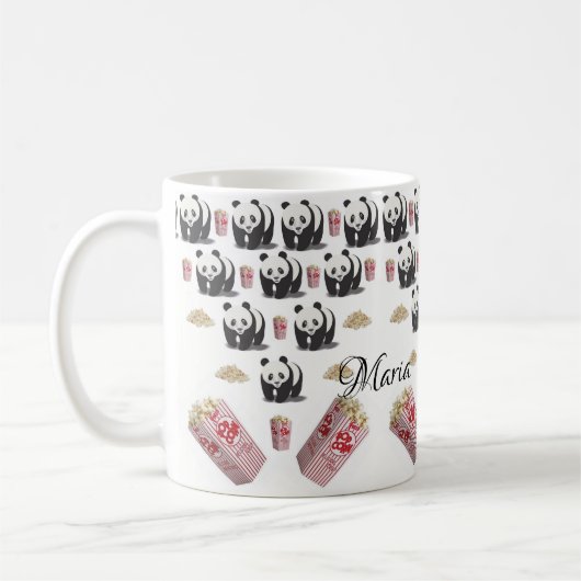 Panda Bear Popcorn Mug (Gauche)