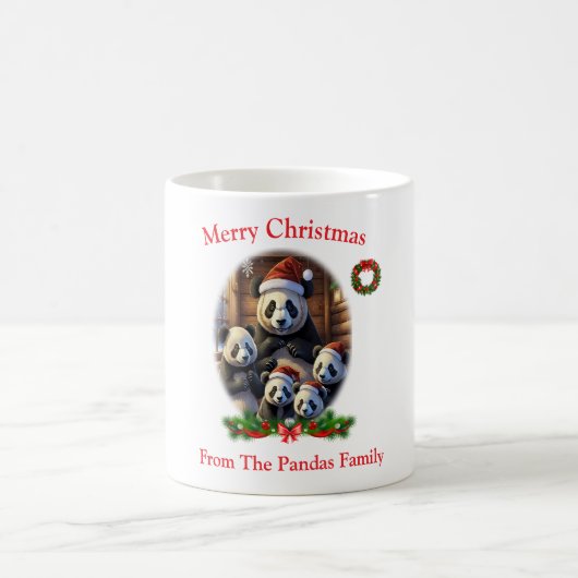 Panda Bears Christmas Mug (Centre)