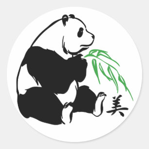 Panda Beauty Ronde Sticker