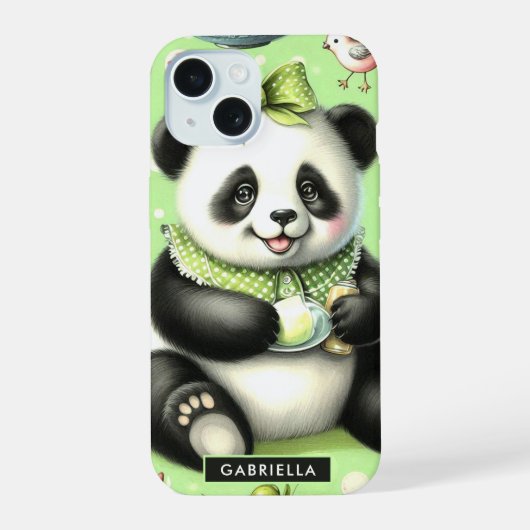 Panda Bébé Mignon Vintage (Verso)
