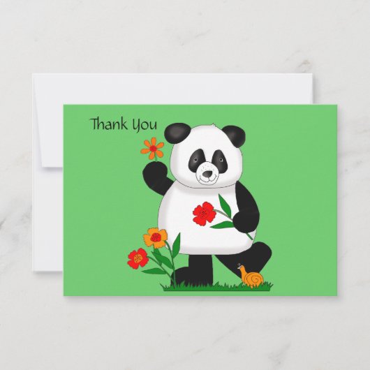 Panda bedankkaart (Voorkant)