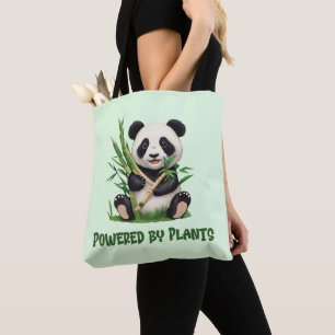 Panda Beer aangedreven door planten Draagtas