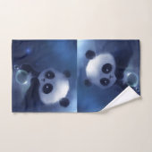 Panda Beer Art Bathroom Towel Set Bad Handdoek (Handdoek)