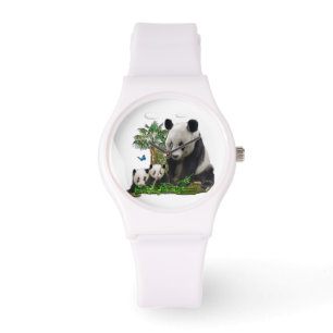 Panda beer art horloge