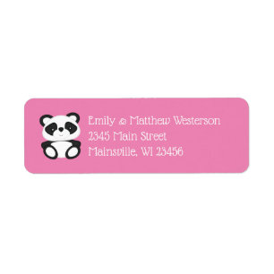 Panda Beer Baby shower Etiket