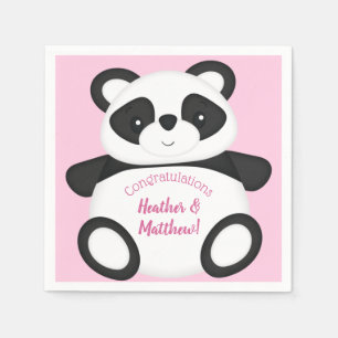 Panda Beer Baby shower Servet
