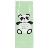 Panda Beer Baby shower Wijn Cadeautas (Achterkant)